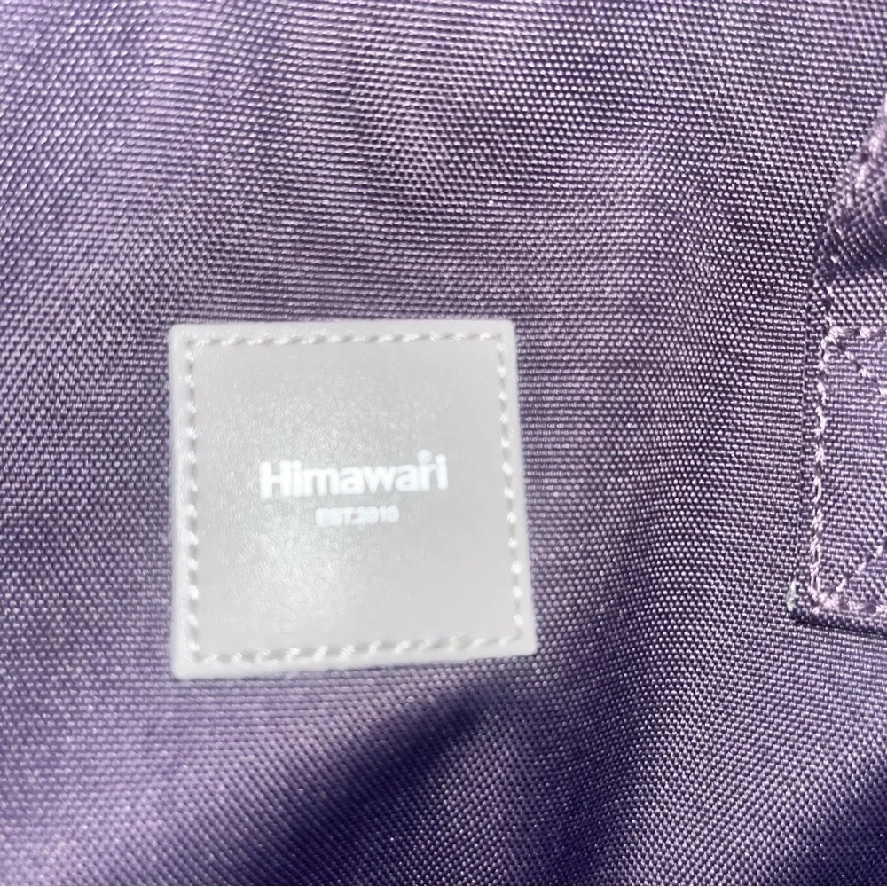 HIMAWARI-Modern Purple Backpack with Padded Straps and Multiple Compartments